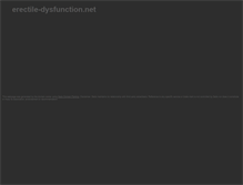 Tablet Screenshot of erectile-dysfunction.net